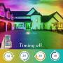50FEET LED Music Strip Lights, Hedynshine Color Changing 450pcs RGB Strip Lights,40 Key IR Remote Control, SYNC to Music Strip Lights