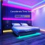 Binkbang Led Lights for Bedroom 25 Feet Led Strip Lights RGB Led Light with 44 Key Remote Smart App Control Tape Strips DIY Color Changing Timing Music Sync Rope Lights for Home Tv Party