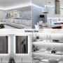 Lepro LED Strip Light, 32.8Ft Dimmable Vanity Lights, 6000K Super Bright LED Tape Lights, 600 LEDs SMD 2835, Strong 3M Adhesive, Suitable for Home, Kitchen, Under Cabinet, Bedroom, Daylight White