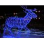 JMEXSUSS 33ft Blue Christmas Lights Outdoor Waterproof 100 LED String Lights Plug in Christmas Tree Lights with 8 Modes for Indoor Wedding Patio Garden Party Decoration