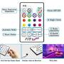 Led Strip Lights Kit 50ft(15M), Flexible Strip Lights SMD 5050 RGB with Bluetooth App Controller,Tape Lights Kit Sync to Music Rope Lights with IR Remote for Party,Home,Bedroom Decor