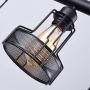 mirrea Rustic Kitchen Island Lights 5 Lights Ceiling Light Fixture Black Painted