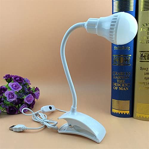 Creative Led Desk Lamp Flexible USB Clipper Clip Eye Protection Reading Light Bedside Table Lamp Bedroom Home Living Room Decor