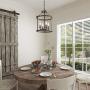 LNC Farmhouse Chandeliers for Dining Rooms with Faux Wood Finish, W13''xH17.1