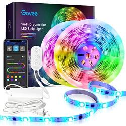 Govee 32.8FT LED Strip Lights RGBIC, WiFi Wireless Smart Phone Controlled Led Light Strip 5050 LED Lights Sync to Music, Work with Alexa, Google Assistant, Android iOS (Not Support 5G WiFi)