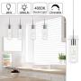 PARTPHONER Pendant Ceiling Light Fixture for Kitchen Island, Integrated LED Hanging Light with Crystal Bubble Glass 26W, 4000K Neutral White Light for Kitchen, Restaurant, Dining Room(4 Light)