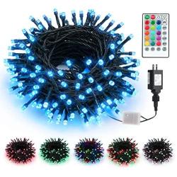 Brizled Color Changing Christmas Lights, 66ft 200 LED Dual Color Modes Plugin Christmas Tree Lights with Remote, Dimmable Waterproof Twinkle Christmas Lights for Room Indoor Outdoor Party Xmas Decor