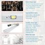 EAGWELL Upgraded Meteor Lights, 20 inch 10 Tube 540 LED Falling Cascading Meteor Light, Waterproof Meteor Shower Lights Outdoor for Holiday Party Wedding Christmas Tree Decoration -Cool White
