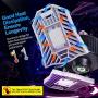 Falive Garage Lighting LED Garage Lights 6000Lm Super Bright Garage Light with Adjustable Multi-Position Panels Tribright Garage Ceiling Light Bulb for Garage, Attic, Basement (No Sensor)