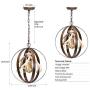Farmhouse Chandelier Light Fixture Rustic Antler Chandelier Pendant Lighting for Kitchen Island Dining Room Foyer Entryway