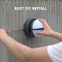 LUTEC Eklips LED Round Outdoor Porch Light 3000K 960LM Wall Light Outdoor and Indoor Bedroom LED Wall Lantern Sconce