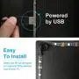 Nexlux Led Strip Lights, 9.8ft Black USB LED Strip Lights TV Backlight Kit 20 Colors TV Lights 5050 LEDs Bias Lighting with 44-Key IR Remote Controller for 46 inch~65 inch HDTV PC Monitor Home Theater