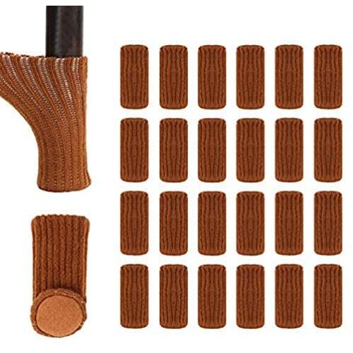 JINGYAT 24PCS Chair Socks Furniture Pads High Elastic Non-Slip Chair Leg Feet Socks Covers Furniture Caps Set, Fit Diameter from 0.9 Inches to 1.6 Inches