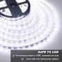 Onforu 16.4ft LED Strip Light, 6000K Daylight White Dimmable Tape Light, 5m 12v Ribbon Light, 2835 LEDs Flexible Vanity Mirror Light for Home, Kitchen, Under Cabinet, Bedroom, Non-Waterproof