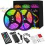 LED Strip Lights, 32.9FT/10M Music Sync RGB LED Strip 5050SMD Color Changing Rope Lights Flexible Tape Light Kit+ 44 Key Remote LED Lights for Bedroom Home Party