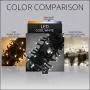 Cool White Christmas Mini String Light Set, 50 LED Lights, 25 ft Indoor/Outdoor LED White Christmas Lights Outdoor Tree Lights Christmas String Lights Wedding Party Decorations