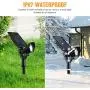 RUNACC Solar Landscape Spotlights Outdoor 2 Pack IP67 Waterproof 180° Adjustable Solar Powered Wall Lights 2-in-1 LED Wireless Outdoor Solar Lights for Tree Garden Pool Patio Warm White RUNACC Solar Landscape Spotlights Outdoor 2 Pack IP67 Waterproof 180° Adjustable Solar Powered Wall Lights 2-in-1 LED Wireless Outdoor Solar Lights for Tree Garden Pool Patio Warm White