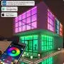 82Ft/25m LED Strip Lights，Micomlan Music Sync Color Changing RGB LED Strip Built-in Mic, Bluetooth APP Controlled LED Lights Rope Lights, 5050 RGB LED Light Strip(APP+Remote+Mic+Music )