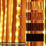 LIOVODE Curtain Lights USB Plug in,300 LED Window Curtain String Lights with Remote Control Timer for Wedding Party Home Bedroom Outdoor Indoor Wall Decorations,Warm White