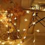 Koxly Star String Lights 49 Ft 100 LED 8 Modes Plug in Twinkle Light with Remote Control Fairy Lights for Bedroom Indoor Outdoor Christmas Xmas Tree Room Decor Warm White and Cool White