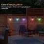 Solar Deck Lights, Outdoor Lighting Backyard Decor Outside Step Lights Garden Post Fence - 6 Pack