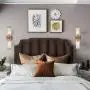 Antique Brass (Gold) Wall Sconces 2-Light Vanity Light Fixture for Hallway Bedroom Living Room and Kitchen