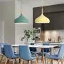 STGLIGHTING Wooden Handle Pendant Light with 15ft Plug-in UL On/Off Dimmer Switch Cord Macaron Yellow Lampshade Light Fixtures Nordic Minimalist Loft Style Lamps for Dining Room Bulbs Not Included
