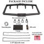 KSANA Black Chandelier, Modern 8 Lights Metal Light Fixture for Dining Room and Kitchen Island