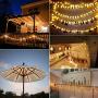 MOICO Globe String Lights for Bedroom, 43ft 100 LED 8 Modes Plug in Decorative Lights, Waterproof Fairy String Lights for Patio, Indoor, Outdoor, Christmas, Wedding, Party, Connectable, Warm White