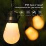 Govee Outdoor String Lights 48ft, Remote Patio Lights with 15 Dimmable Warm White LED Bulbs, Waterproof and Shatterproof Outdoor LED Lights for Patio, Garden, Backyard, Party