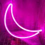 LED Neon Signs for Wall Decor,USB or Battery Decor Light,Neon Light for Bedroom,LED Neon Decorative Lights for Christmas,Party,Girls Living Room (Pink)