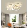 Ceiling Light Fixture, Remote Control Flush Mount LED Light Chandelier 8 Lights Modern Led Chandelier Lighting Dimming Lighting for Living Room Dining Bedroom Office Lighting Fixtures Ceiling