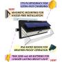 UMR 100 LED Solar Security Light - 2020 Motion Sensor Outdoor Lighting w Magnetic Mounting, USB Battery Power, Dusk Dawn Detector - Ultra-Bright Wireless for Exterior Outside Driveway Yard Patio Deck