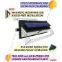 UMR 100 LED Solar Security Light - 2020 Motion Sensor Outdoor Lighting w Magnetic Mounting, USB Battery Power, Dusk Dawn Detector - Ultra-Bright Wireless for Exterior Outside Driveway Yard Patio Deck