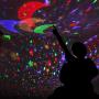 Star Night Light Projector, Colourful Night Lamp for Kids Children Rotating 3 Modes Romantic Magical Gift Present Toys Sleeping Aid(White)