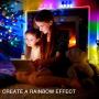 Dreamcolor Led Lights 16.4ft RGBIC Rainbow Multicolor dalattin Led Strip Lights with 24 Keys Remote Controller Led Strip Lights,1 Roll of 16.4ft