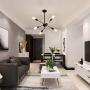 Sputnik Chandeliers 6 Lights Modern Pendant Lighting Industrial Vintage Ceiling Light Fixture for Bedroom Bathroom Kitchen Livingroom Dining Room, Black