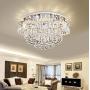 Modern Crystal Ceiling Light Fixtures LED Dimming Chandelier Dimmer Lights for Dining Room Bedroom Living Room Kitchen