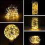 Fairy String Lights 33ft with 100 LEDs,Ittiot Christmas Lights Waterproof Outdoor & Indoor Decorative Lights for Bedroom, Garden, Patio, Parties, UL Power Supply Copper Wire Lights