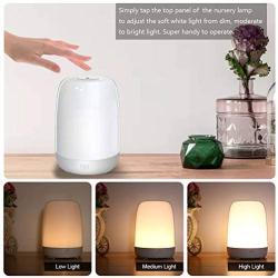 Touch Night Light for Kids, Dimmable Bedside Lamp Rechargeable Nursery Lamp Warm White RGB Color Changing, 72 Hours Runtime for Bedrooms Living Rooms Breastfeeding Sleeping, Best Gift for Kids, Teens