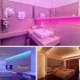 Segrass Led Strip Lights，32.8ft 5050 RGB 300 Led Rope Lights, IP20 Non Waterproof Color Changing with 20 Colors 8 Light,LED Lights Strips Kit with 44 Keys IR Remote Controller 12V Power Supply