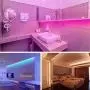 Segrass LED Strip Lights Music Sync, 5050 RGB Music Sync Color Changing RGB Lights with 40keys Music Remote Controller, LED Lights for Bedroom Party Home Decoration (16.4ft)