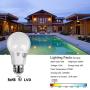 EMART Outdoor Porch Light LED Exterior Wall Light Fixtures, Special Handling Anti-Corrosion Plastic Material, Waterproof Security Lamp for Wall, Garage, Front Porch - 2 Pack