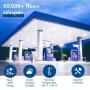 Hyperikon LED Canopy Light,Outdoor Gas Station Light Fixture, Black, 5000K, UL, DLC, 40 Watts, 6 Pack