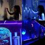 Barrina UV LED Blacklight Bar, 9W 2ft, T5 Integrated Bulb, Black Light Fixture for Blacklight Poster and Party, Fun Atmosphere with Built-in ON/Off Switch(4-Pack)