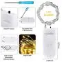 Koxly Fairy String Lights , 12 Pack 7ft 20 20 LED Starry Light CR2032 Battery Included Operated Decorative Twinkle Strings for Indoor Bedroom Outdoor Wedding Party Christmas Festival Decorations