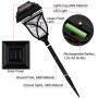 LANSGARINE 8 Pack Solar Pathway Lights Outdoor Waterproof,Solar Powered Garden Lights, LED Solar Yard Lighting for Landscape,Lawn, Patio, Walkway, Driveway(Warm White)