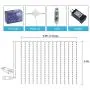 Curtain Lights Fairy String Lights, 9.8 Feet 300 Led 8 Color Changing with Remote 11 Mode Waterproof Backdrop Wall Hanging Dripping Twinkle Lights for Bedroom Decor Dorm Indoor Outdoor Christmas Party