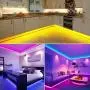 LED Strip Lights, Attuosun 32.8feet/10M RGB 300Leds SMD5050 Waterproof Flexible Rope Lights, Color Changing Self-Adhesive Led Strips Kit with 44Key IR Remote Controller and 12V Power Supply for Home