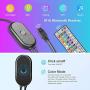 Nexillumi 16.4 Foot LED Strip Lights with Remote Music Sync LED Lights for Bedroom Color Changing SMD5050 RGB LED Strip Lights